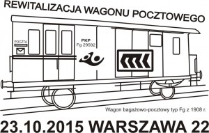 datownik okolicznościowy 23.10.2015 Warszawa poczta polska