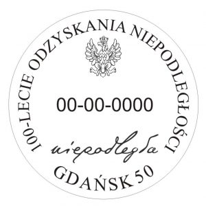 datownik okolicznościowy Niepodległa Gdańsk50