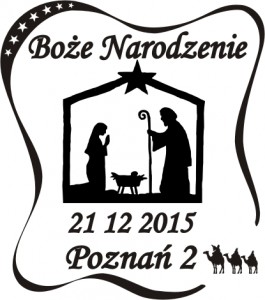 datownik okolicznościowy ze zmienną data 21.12.2015 Poznań