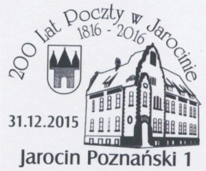 datownik okolicznościowy ze zmienną datą 31.12.2015 Poznań