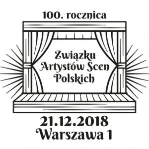 100 rocznica Zwiazku Artystow Scen Polskich datownik