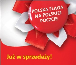 Polska flaga na polskiej poczcie