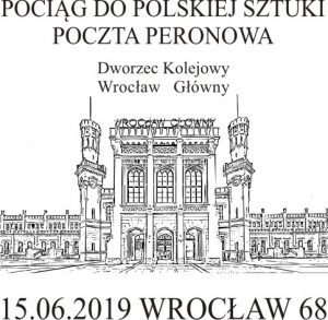 Datownik Pociąg do polskiej sztuki UP Wrocław 68 krzywe