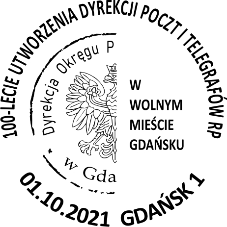 Datownik okolicznościowy 01.10.2021 Gdańsk 1