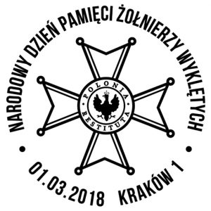 datownik okolicznościowy 01.03.2018 Kraków