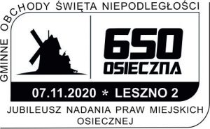 datownik okolicznościowy 07.11.2020 Poznań
