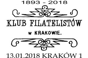 datownik okolicznościowy 13.01.2018 Kraków
