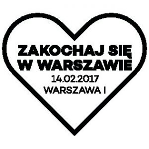 datownik okolicznościowy 14.02.2017 Warszawa
