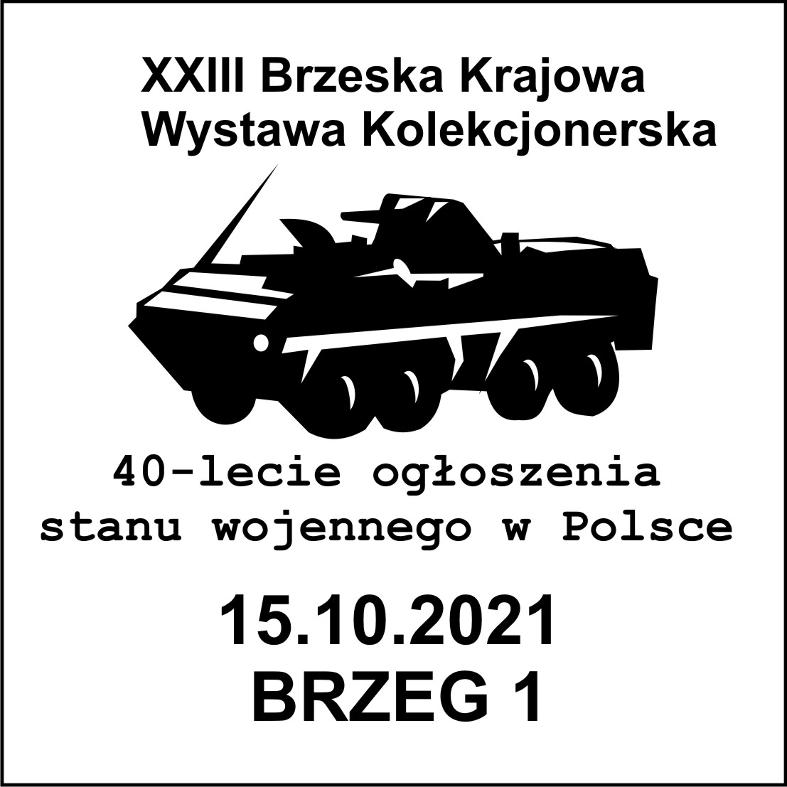 datownik okolicznościowy 15.10.2021 Katowice