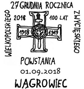 datownik stały ozdobny ze zmienną datą od 01.09.2018 do 16,02,2019 Poznań