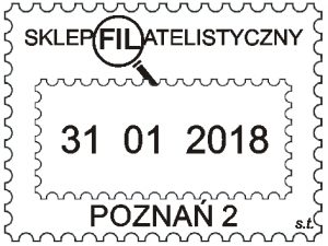 datownik stały ozdobny ze zmienną datą od 31.01.2018 Poznań