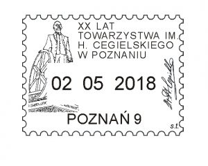 datownik stały ozdobny ze zmienną datą od dnia 02.05.2018 Poznań