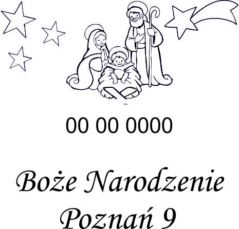 datownik stały ozdobny ze zmienną datą w dniach 06.12.2021 do 31.12.2022 Poznań