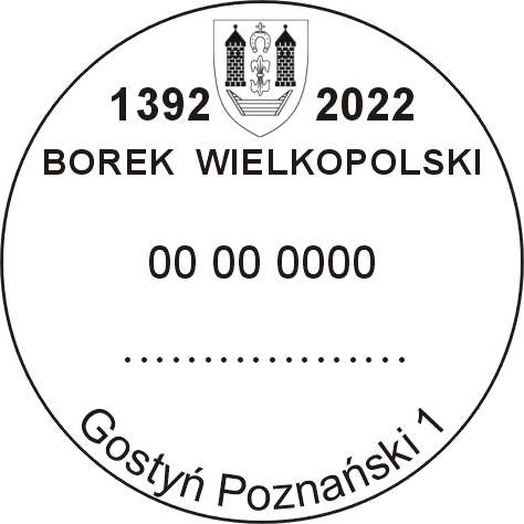 datownik stały ozdobny ze zmienną datą w dniach od11.04.2022 do 10.04.2023 Poznań