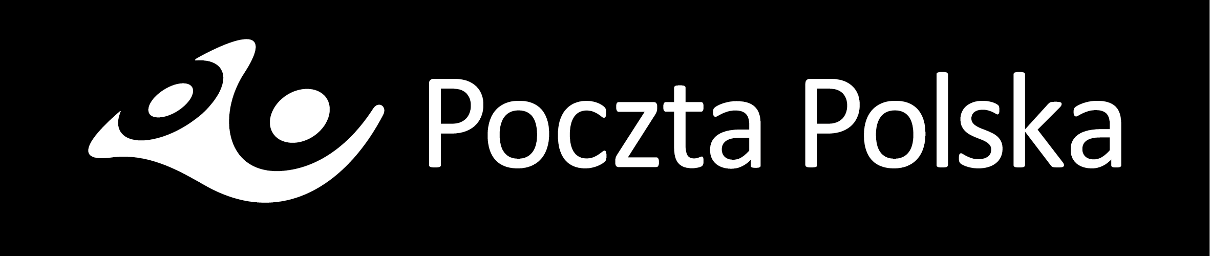 logo Poczta Polska czarne tło