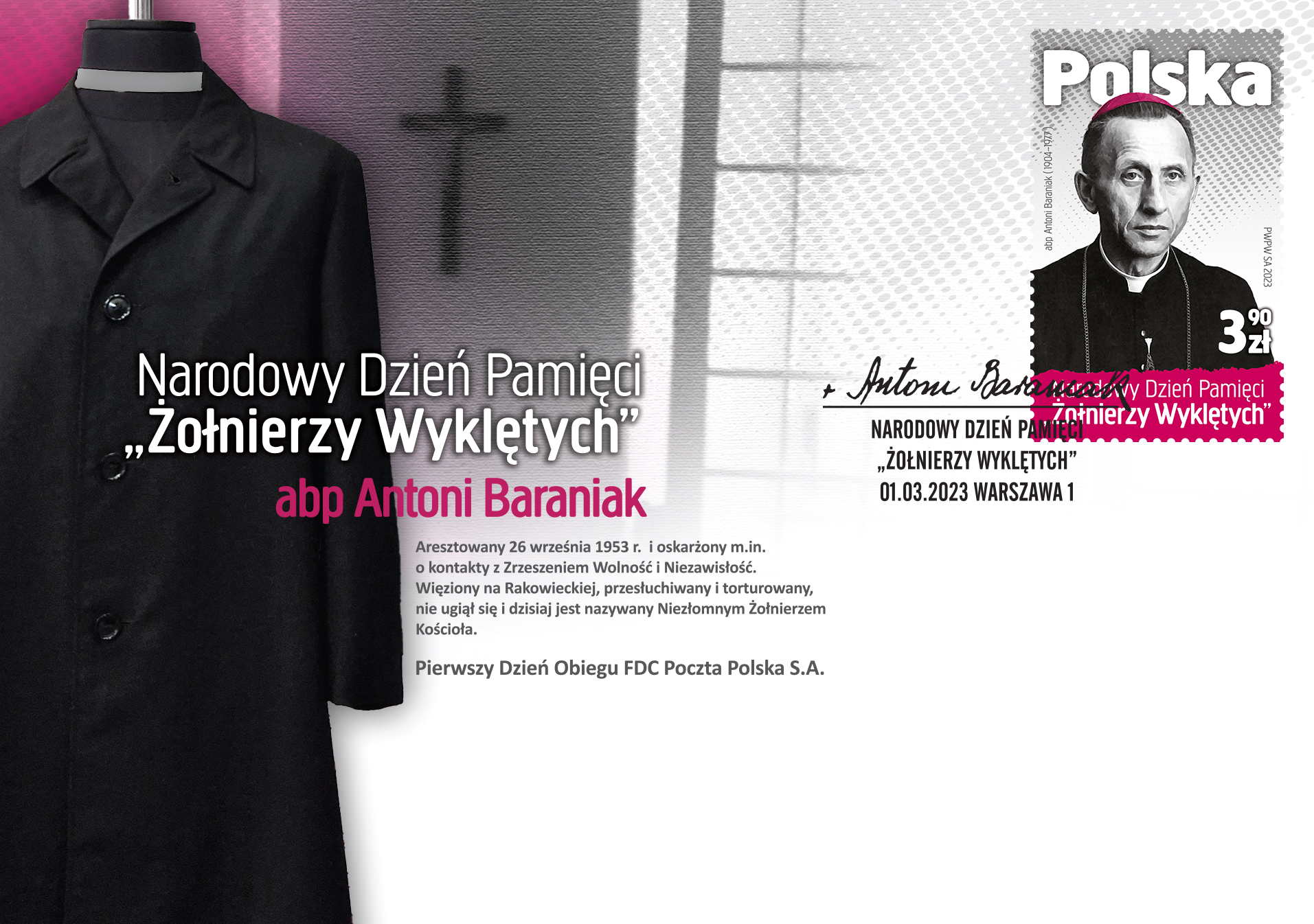  Poczta Polska nie zapomina o „Żołnierzach Niezłomnych”. Kolejny bohater upamiętniony znaczkiem pocztowym 