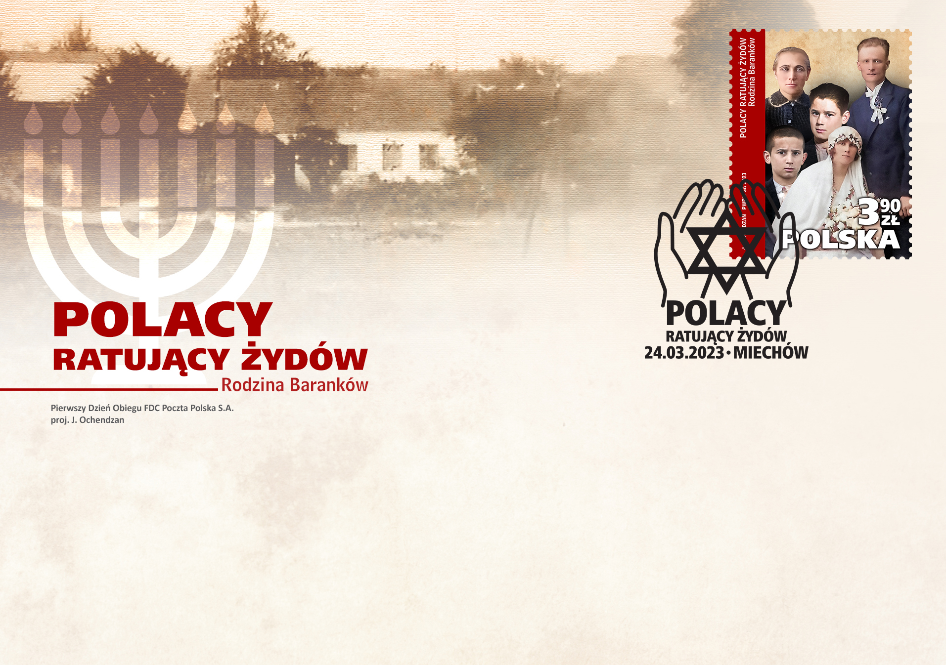  Poczta Polska uhonorowała znaczkiem rodzinę Baranków 