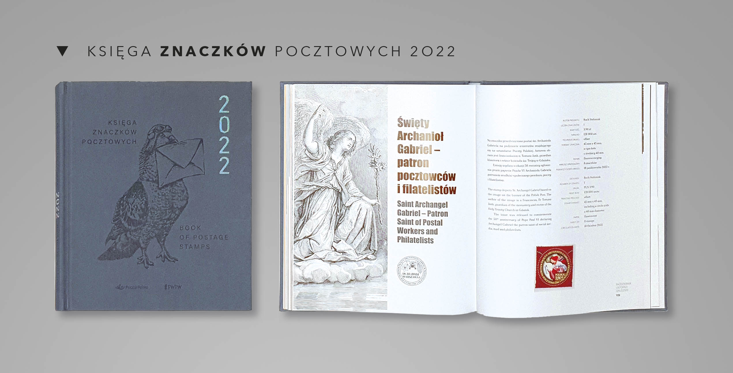  Kolejna  edycja wyjątkowych wydawnictw Poczty Polskiej. „Księga Znaczków  Pocztowych 2022” i „Księga Kartek Pocztowych 2022” już w sprzedaży 