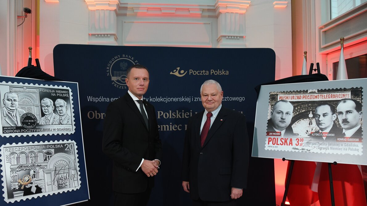  Poczta Polska i Narodowy Bank Polski oddają hołd Pocztowcom znaczkiem oraz monetą kolekcjonerską pod wspólną nazwą emisji 
