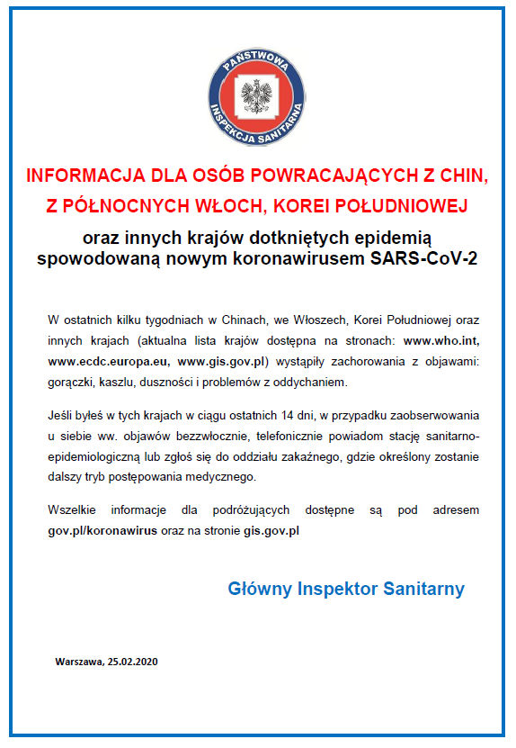  Przypominamy, że przesyłki z Chin są bezpieczne dla ludzi 