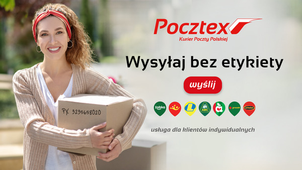  Nadania Pocztex bez drukowania etykiet, teraz także w placówkach pocztowych 