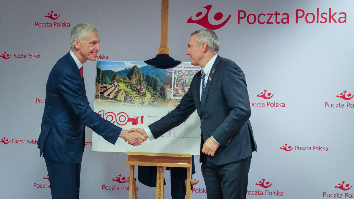  100. rocznica nawiązania relacji dyplomatycznych między Polską a Peru uhonorowana na specjalnej karcie pocztowej 