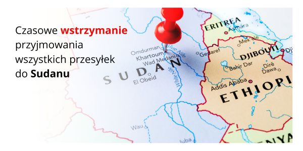  Poczta Polska wstrzymuje przesyłki do Sudanu 