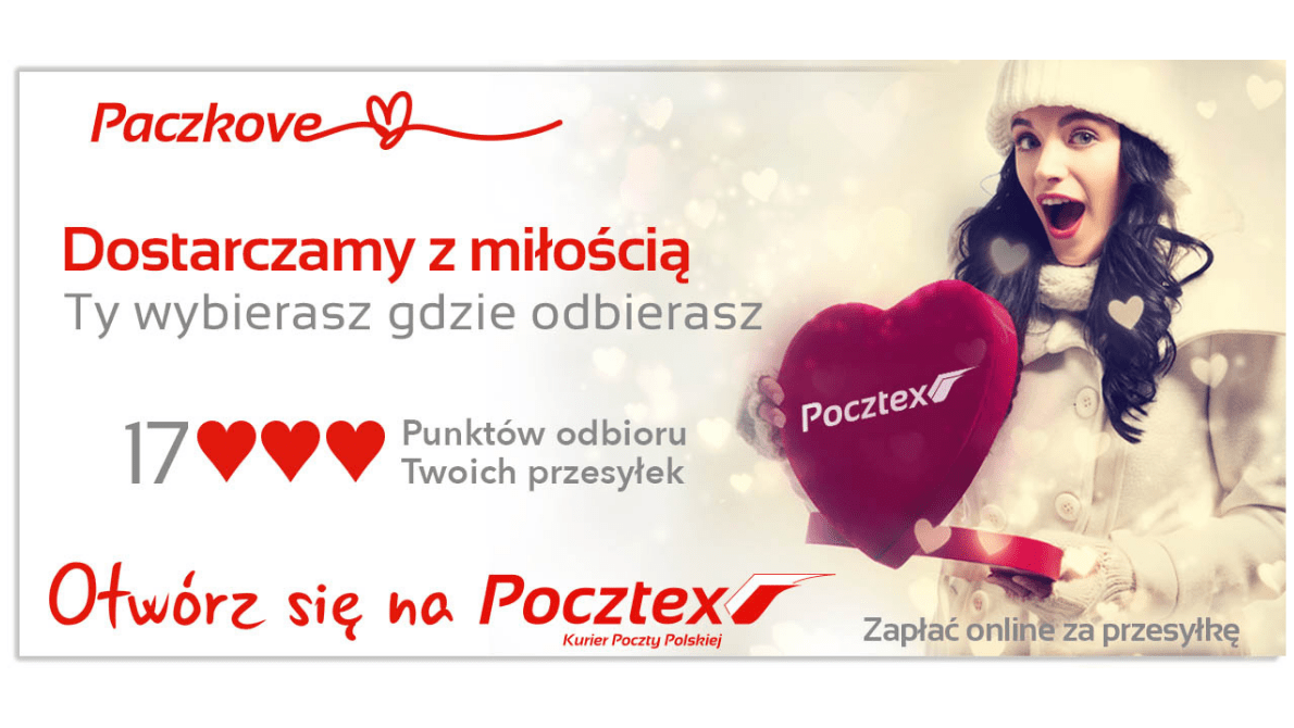  Dostarczamy z miłością! Ruszyła nowa, walentynkowa kampania reklamowa usługi Pocztex – Odbiór w Punkcie 