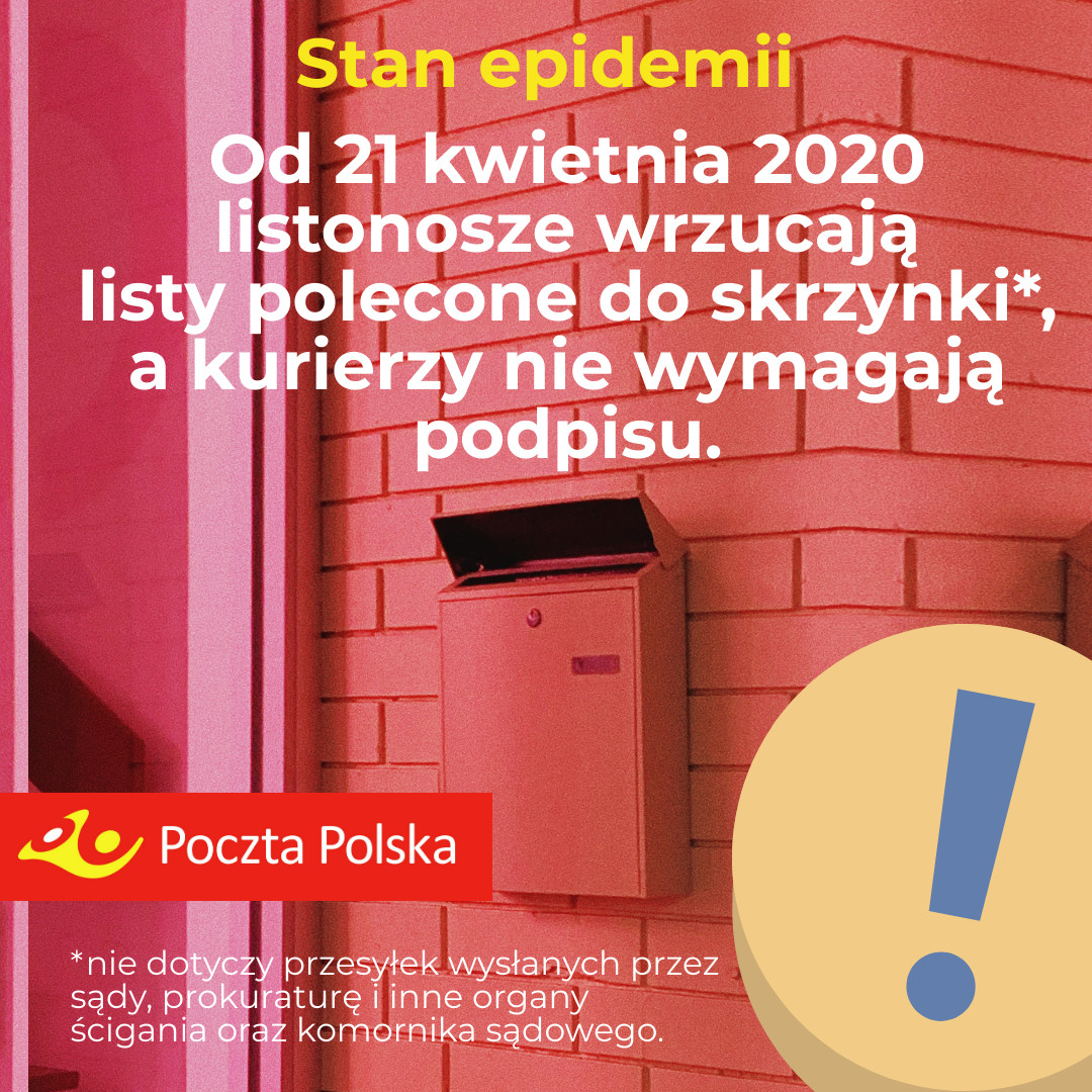  Poczta Polska od dziś doręczy polecone do skrzynki 