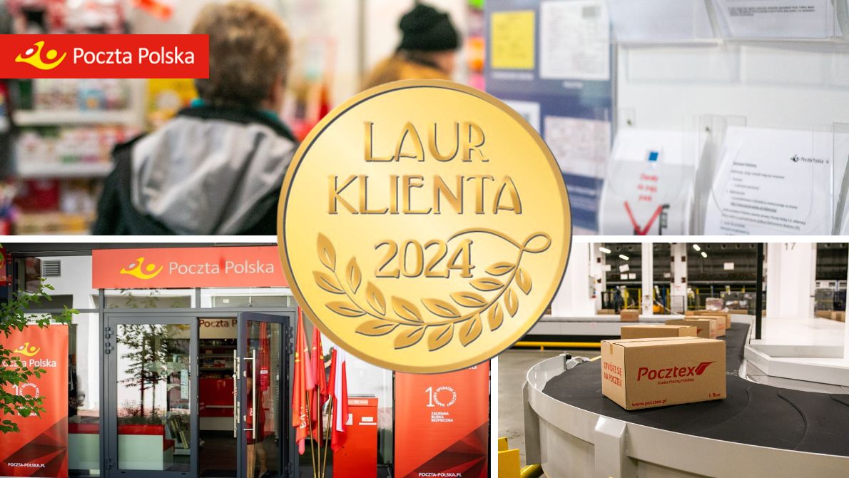  Złoty Laur Klienta 2024 dla Poczty Polskiej 