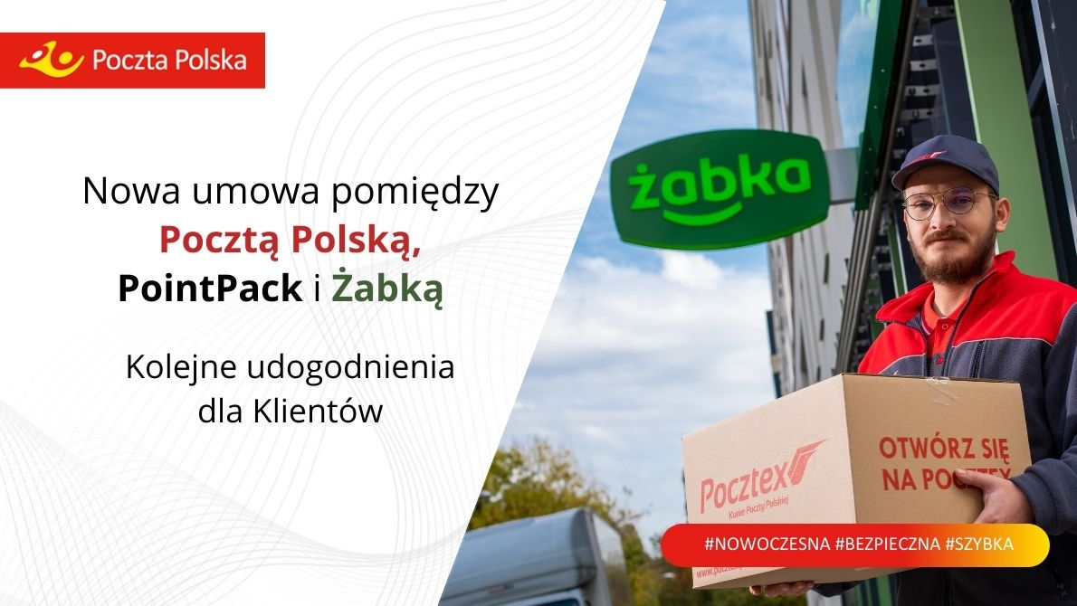  Nowa umowa pomiędzy Pocztą Polską i Żabką. Kontynuacja współpracy zakłada kolejne udogodnienia dla Klientów 
