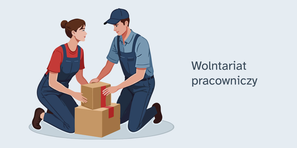 kobieta i mężczyzna podnoszą paczki