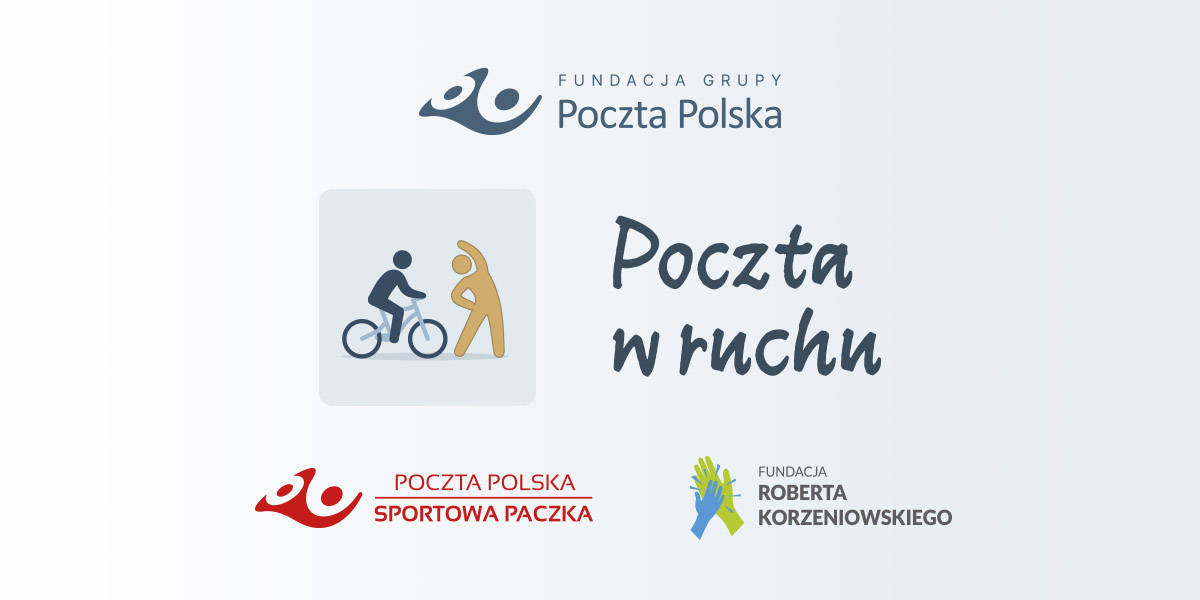 logotypy i dodatkowo hasło Poczta w ruchu