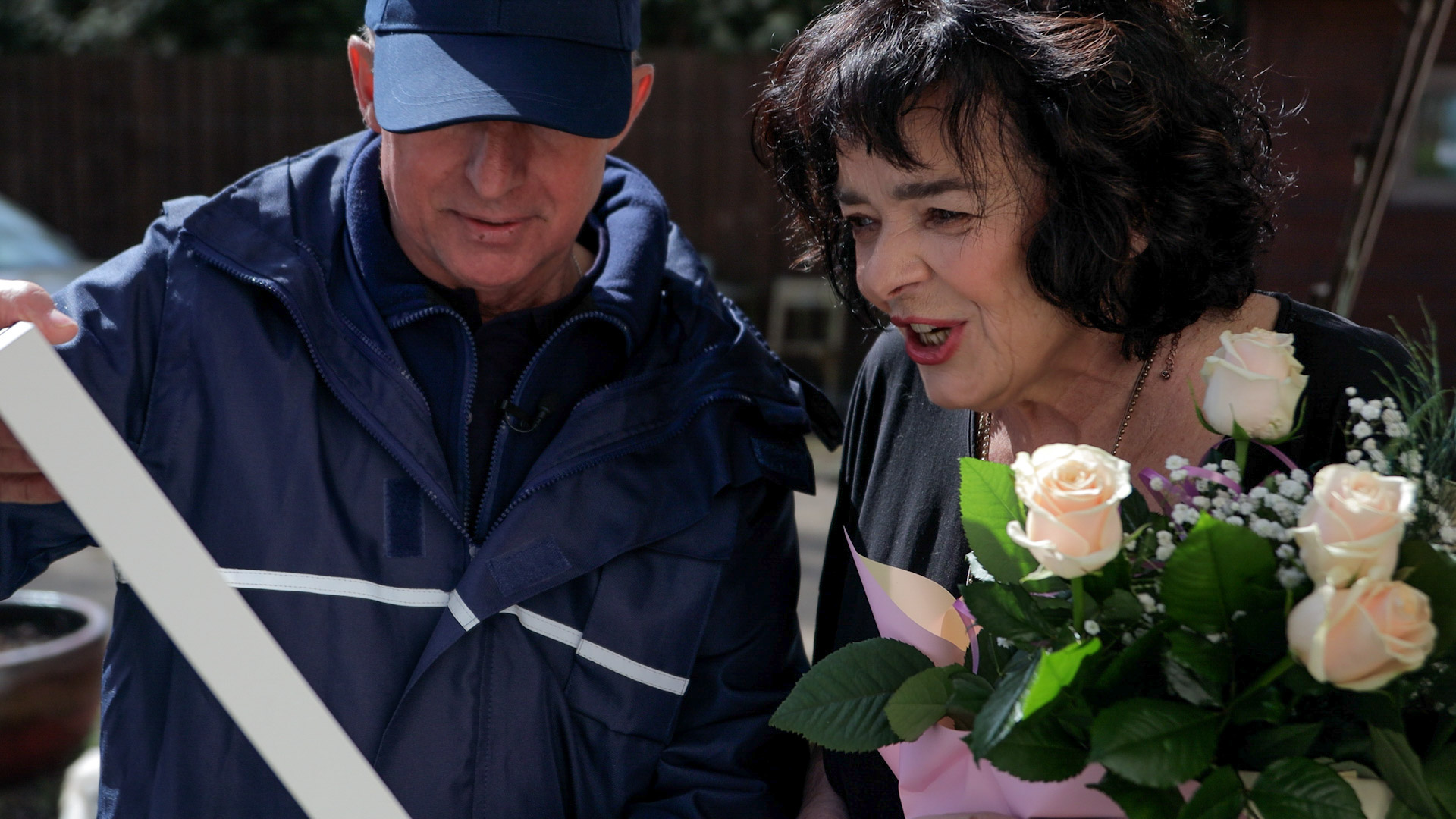 Katarzyna grochola z listonoszem