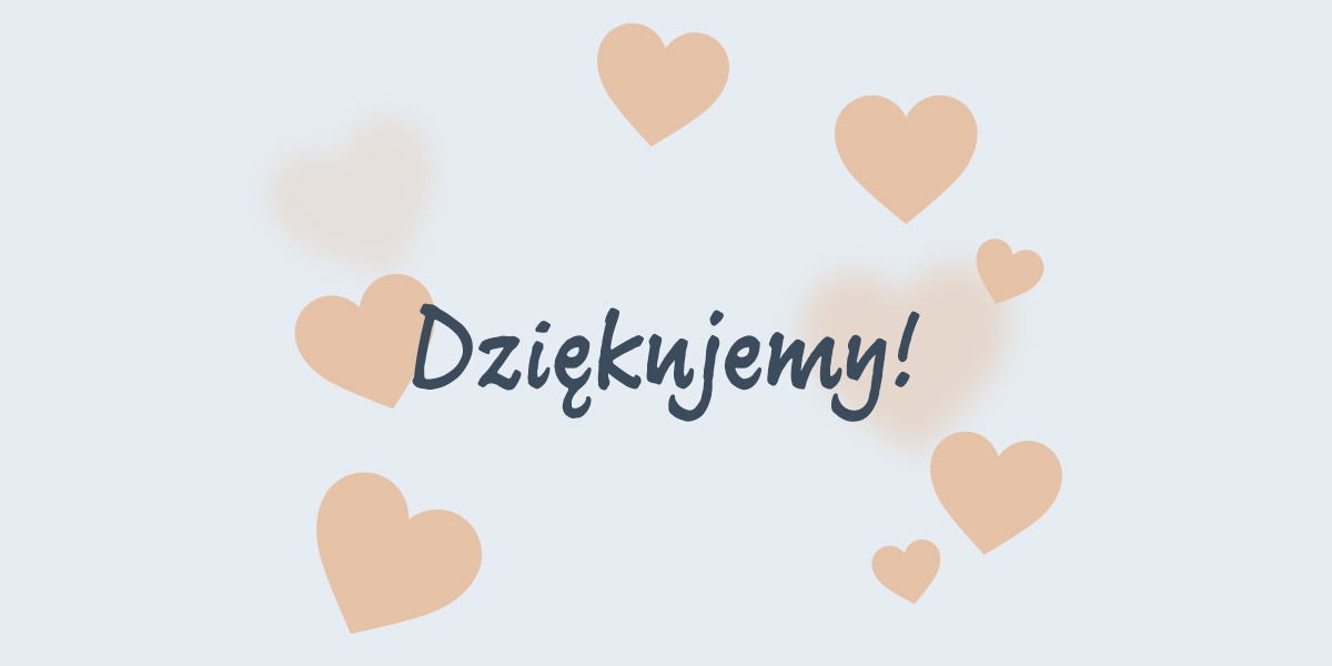 baner z napisem dziękujemy