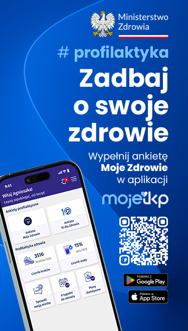 baner zachęcający do pobrania aplikacji mojezdrowie