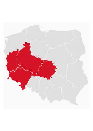 mapa zachód