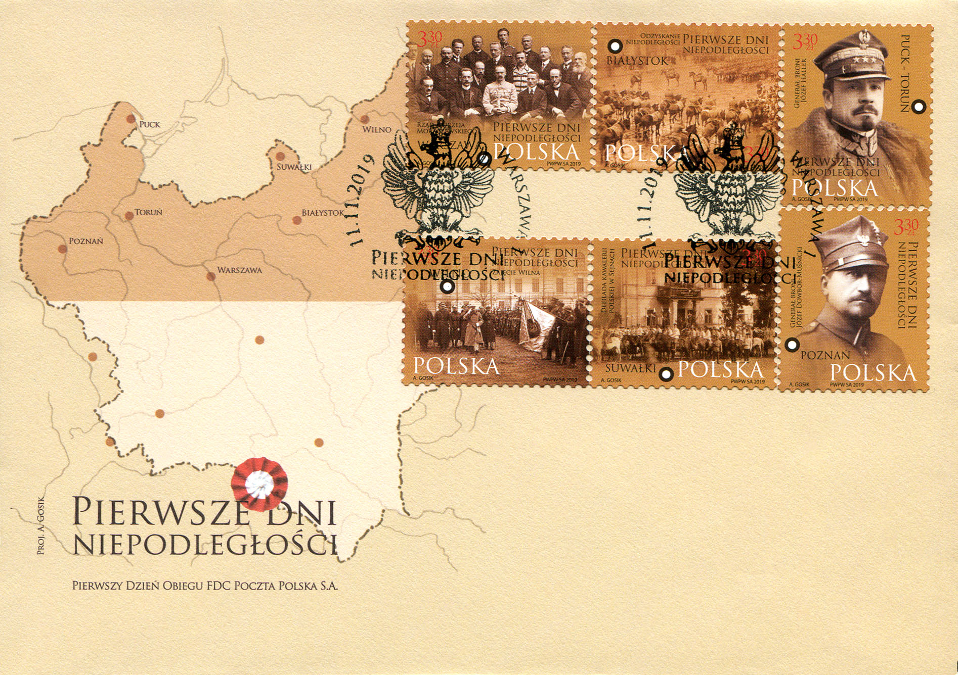 Pierwsze dni Niepodległości - Poczta Polska